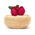 JELLYCAT Pluszowa zabawna tarta truskawkowa 11cm