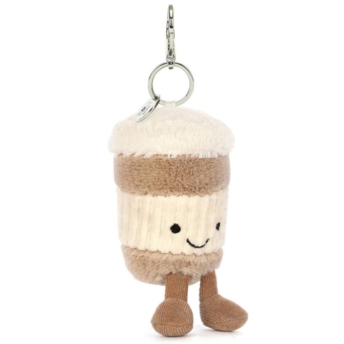 JELLYCAT Pluszowy Pluszowy zabawny kubeczek Kawy Na Wynos | Breloczek 18cm