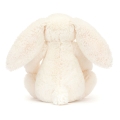 JELLYCAT Pluszowy króliczek z kwiecistymi uszami 18cm - KREMOWY BERRY