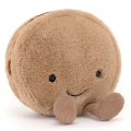 JELLYCAT Pluszowy wesoły makaronik 12cm - CZEKOLADOWY MONA