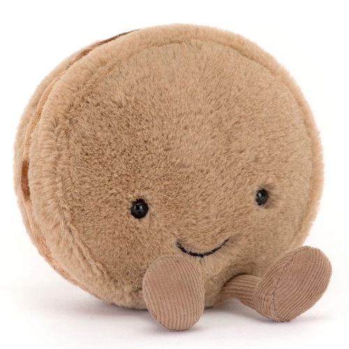 JELLYCAT Pluszowy wesoły makaronik 12cm - CZEKOLADOWY MONA