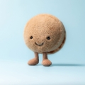 JELLYCAT Pluszowy wesoły makaronik 12cm - CZEKOLADOWY MONA