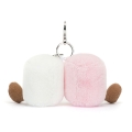 APM4BC_3__56280.jpg JELLYCAT Pluszowe wesołe pianki | Breloczek 15cm - PINK & WHITE MARSHMALLOWS