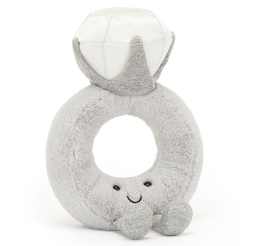 JELLYCAT Pluszowy pierścionek z diamentem 20cm