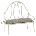 MAILEG Metalowa ławka dla myszek i królików 19cm - VINTAGE OFF WHITE