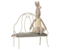 MAILEG Metalowa ławka dla myszek i królików 19cm - VINTAGE OFF WHITE