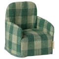 MAILEG Fotel dla myszek 6cm - GREEN CHECK