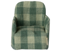 MAILEG Fotel dla myszek 6cm - GREEN CHECK