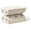 MODU - Kids Stool - Sand Grey / Honey Yellow