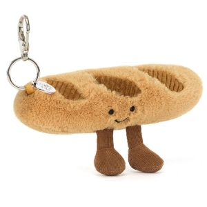 JELLYCAT Pluszowa wesoła bagietka | Breloczek 15cm