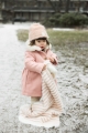 Elodie Details - Kocyk Furry Knit - Faded Rose