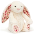 JELLYCAT Pluszowy króliczek z kwiecistymi uszami 31cm - KREMOWY BERRY