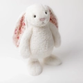 JELLYCAT Pluszowy króliczek z kwiecistymi uszami 31cm - KREMOWY BERRY