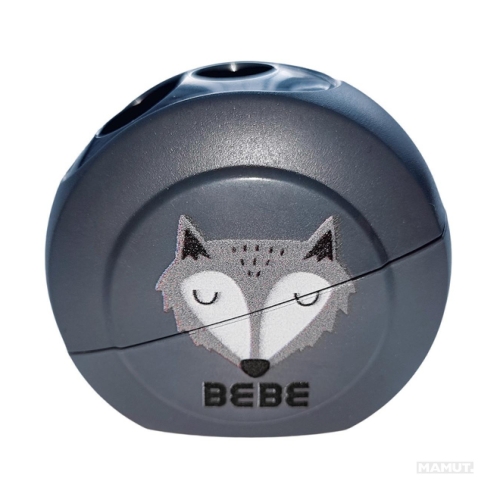 BEBE FRIENDS Temperówka podwójna z pojemnikiem - WILK