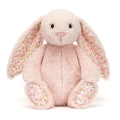 JELLYCAT Pluszowy króliczek z kwiecistymi uszami 31cm - PUDROWY RÓŻ CHERRY