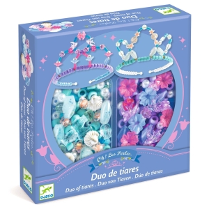 DJECO Zestaw do tworzenia biżuterii - 2 TIARY niebieski
