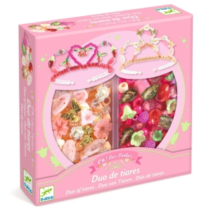 DJECO Zestaw do tworzenia biżuterii - 2 TIARY różowy