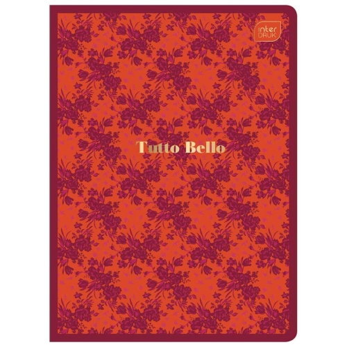 TUTTO BELLO Zeszyt A5 linia 60 - METALLIC BURGUNDY