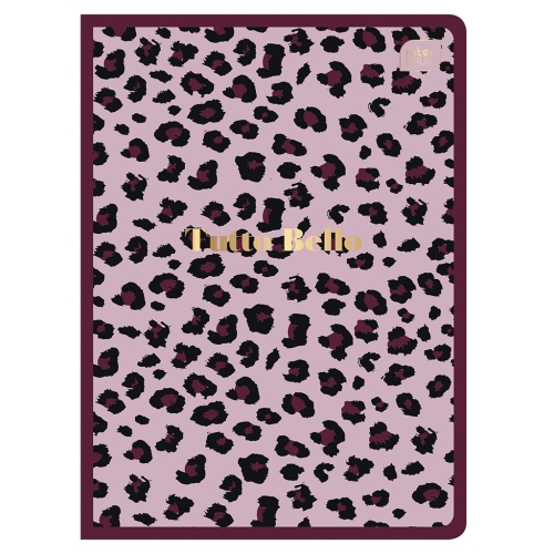 TUTTO BELLO Zeszyt A5 kratka 60 - METALLIC PINK