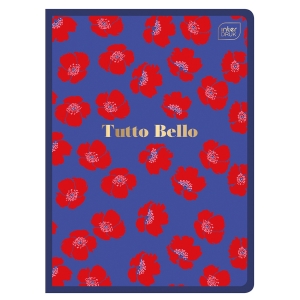 TUTTO BELLO Zeszyt A5 kratka 60 - METALLIC NAVY