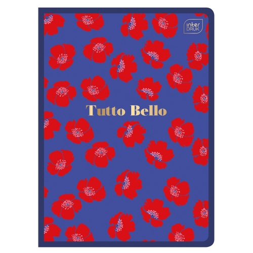 TUTTO BELLO Zeszyt A5 kratka 60 - METALLIC NAVY