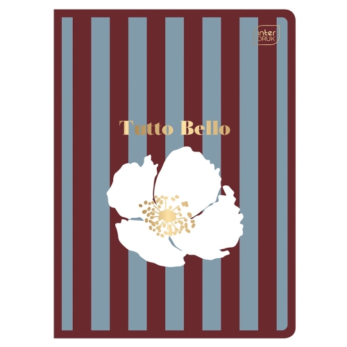 TUTTO BELLO Zeszyt A5 kratka 60 - METALLIC GREY