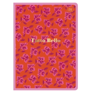 TUTTO BELLO Zeszyt A5 kratka 80 - METALLIC ORANGE