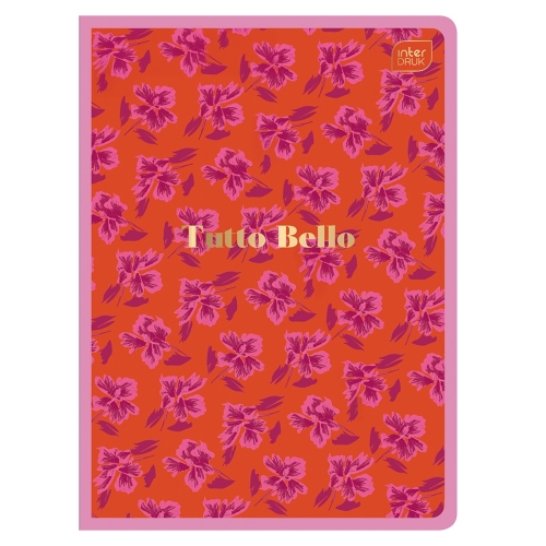 TUTTO BELLO Zeszyt A5 kratka 80 - METALLIC ORANGE