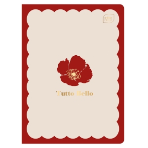 TUTTO BELLO Zeszyt A5 kratka 80 - METALLIC CREAM