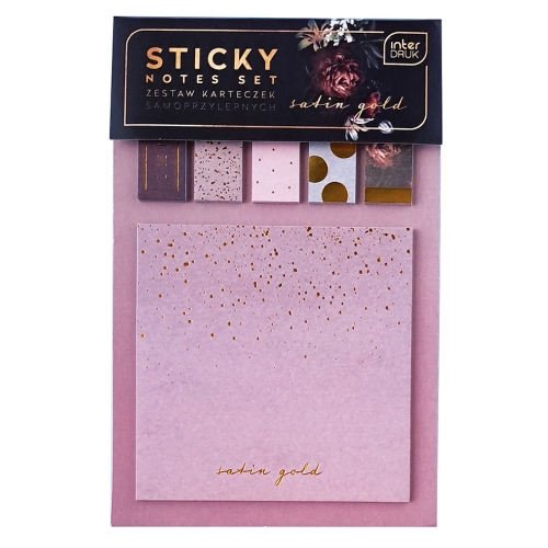 SATIN GOLD Karteczki samoprzylepne - ROSE