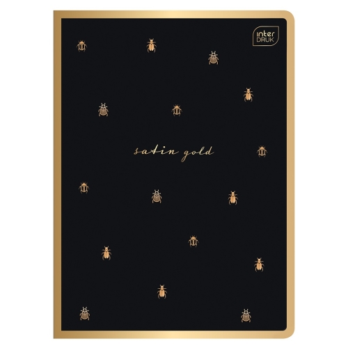 SATIN GOLD Zeszyt A5 linia 80 - METALLIC BEETLES
