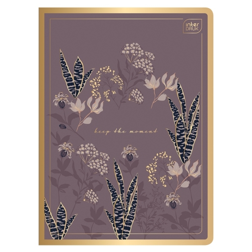 SATIN GOLD Zeszyt A5 kratka 96 - METALLIC KEEP THE MOMENT