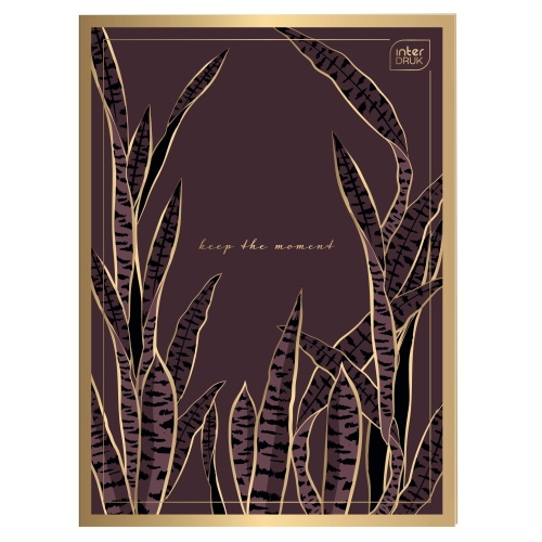 SATIN GOLD Zeszyt A4 kratka 60 - METALLIC KEEP THE MOMENT