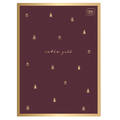 SATIN GOLD Zeszyt A4 linia 60 - METALLIC BEETLES
