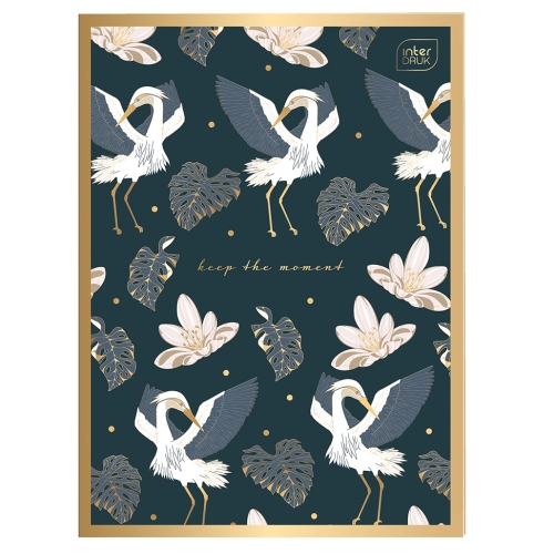 SATIN GOLD Zeszyt A4 kratka 80 - METALLIC KEEP THE MOMENT