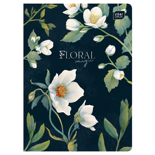 BLOSSOM Zeszyt A5 kratka 60 - FLORAL MAGIC