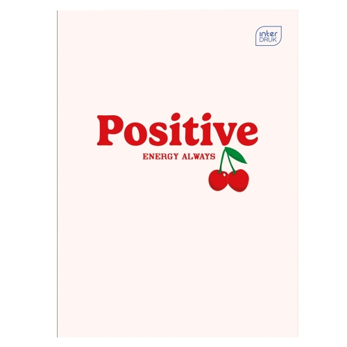 INTERDRUK Zeszyt A4 kratka 60 - POSITIVE ENERGY ALWAYS