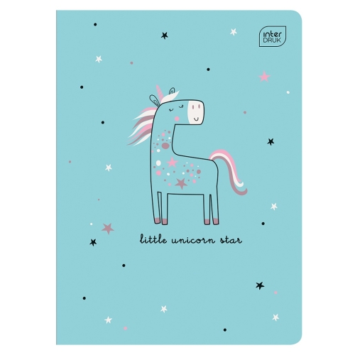 PICCOLO Zeszyt A5 3 linie 16 - A LITTLE UNICORN STAR