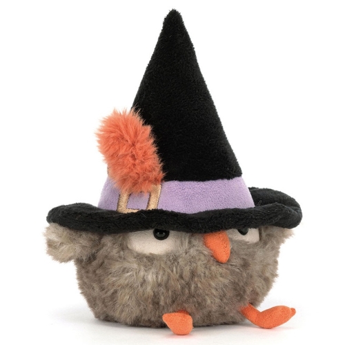 JELLYCAT Pluszowa sowa czarodziejka w kapeluszu 17cm