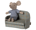 MAILEG Rozkładana sofa dla myszek 11cm - SOFA BED CHECKER