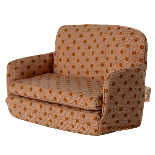 MAILEG Rozkładana sofa dla myszek 11cm - SOFA BED DOTS