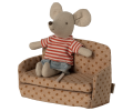 MAILEG Rozkładana sofa dla myszek 11cm - SOFA BED DOTS