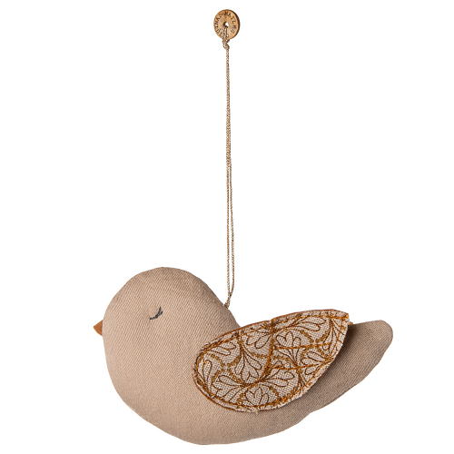 MAILEG Zawieszka świąteczna ptaszek - BIRD WINTER HEART SAND