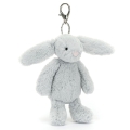 JELLYCAT Pluszowy króliczek | Breloczek 18cm - SREBRNY
