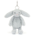 JELLYCAT Pluszowy króliczek | Breloczek 18cm - SREBRNY