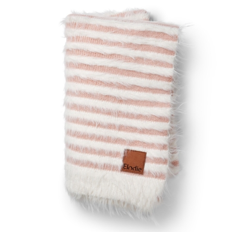Elodie Details - Kocyk Furry Knit - Faded Rose