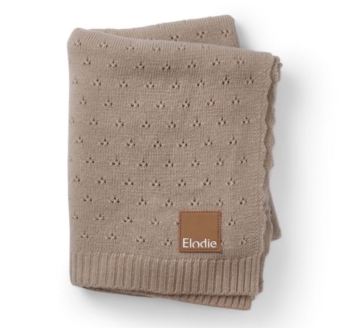 Elodie Details - Kocyk Pointelle - Tender Taupe