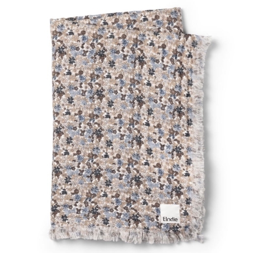 Elodie Details - Kocyk Soft Cotton Blanket - Blue Garden