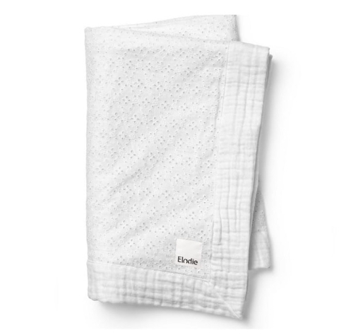 Elodie Details - Kocyk Soft Cotton Blanket - Embroidery Anglaise