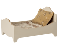MAILEG Drewniane łóżeczko dla myszek 9,5cm - OFF WHITE